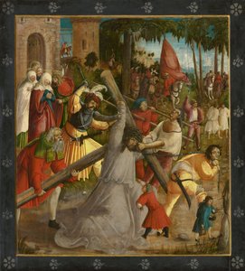 十字架を運ぶキリスト、1515年。 作： German Master