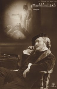 リヒャルト・ワーグナーの似顔絵（モノクロ写真） 作： German Photographer