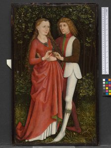 ブライダルカップル、1470年頃 作： German School