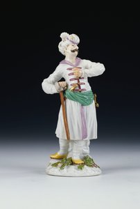 マイセンのペルシャ人像、1748年頃（磁器