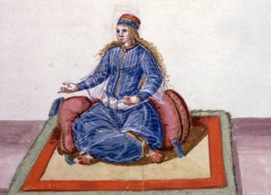 オスマン・トルコのスルタンの宮廷で愛用されていたもの、1600年頃（水彩画） 作： German School