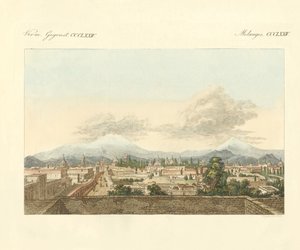 メキシコとその周辺の風景（彩色彫刻