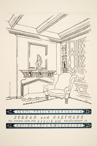 ジョーダン・ウント・ハルトマンの広告（1922年発行の『Styl』より）（ポショワールプリント 作： German School