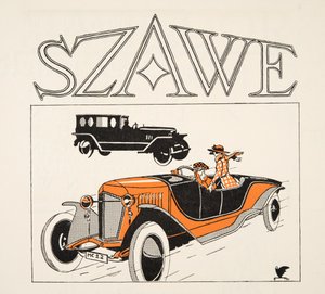 Szaweの広告、Styl誌より、1922年発行（ポショワール版画） 作： German School