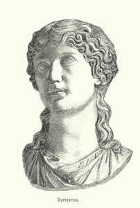 ローマの将軍ゲルマニカスの妻であり、皇帝カリギュラの母である長老アグリッピナ（彫刻版 作： German School