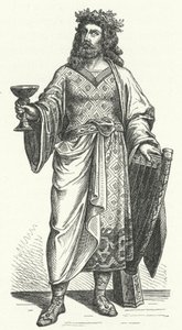 ロンバルディアの王、アルボイン（銅版画 作： German School