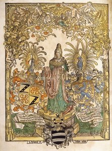 マインツの寓話的な人物、1486 作： German School