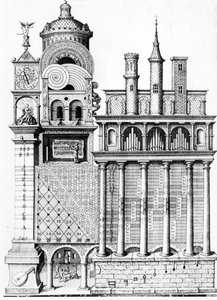 1617〜24年にフランクフルトで公開されたコジモの第二自然保護条約またはテクニカマクロコスモの歴史からの人間の聴覚と音楽の寓話