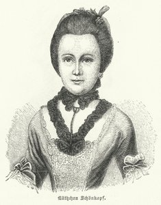 アンナカタリーナシェーンコプフ（1746-1810）、ドイツの作家ヨハンヴォルフガングゲーテスの詩、Annetteliederが大好き 作： German School