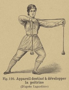 胸の筋肉を発達させる装置 作： German School