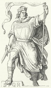 イタリア王と神聖ローマ皇帝を争ったアルヌルフ・オブ・カリントス（彫刻作品 作： German School