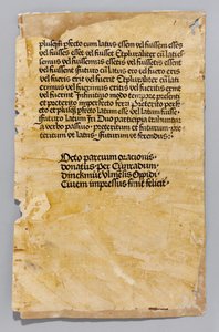 Ars Minor by Aelius Donatus、printed by Konrad Dinckmut、Ulm、c.1476-80（木版本） 作： German School