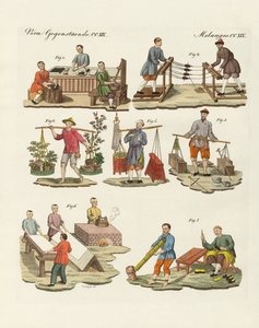 中国の芸術と手仕事（彩色彫刻 作： German School
