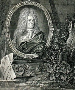 Barthold Heinrich Brockes (1680-1747) Wolffgang (エングレーヴィング)によるエングレーヴィング。 作： German School
