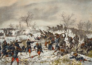 1871年1月11日、ルマンシャンパーニュ戦争、プロイセン戦争前の戦い 作： German School