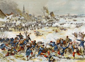 バポームの戦い、日仏戦争、1870年1月3日 作： German School