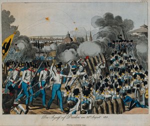 第6連合の戦争中のドレスデンの戦い、1813年8月26〜27日、1820年頃