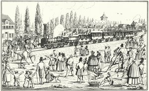 バイエルン・ルートヴィヒ鉄道（ニュルンベルク-フルト間）（彫刻 作： German School