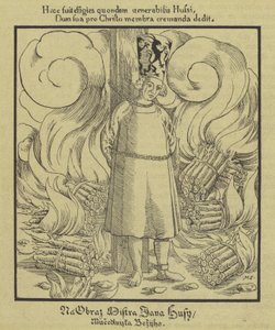 1415年7月6日、火刑に処せられたボヘミアのキリスト教改革者ヤン・フス、コンスタンツ 作： German School