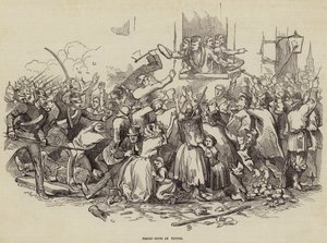 1847年4月24日 ドイツ・シュテッチンのパン騒動（版画
