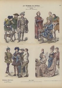 ブルゴーニュのドレス、15世紀 作： German School