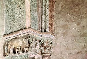 ユデンサウを描いた資本、1301～25年頃（石材 作： German School