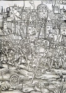 Caseau fort siege - Engraving, Germany 作： German School