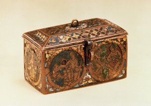 棺、13世紀（銅にエナメルを彫る）