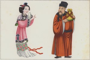 中国絵画（カラーリトグラフ 作： German School