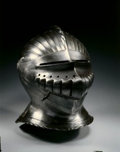 マクシミリアンスタイルのヘルメットを閉じる、c.1510-30 作： German School