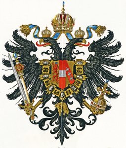 1816年から1867年までのオーストリア帝国（KaisertumÖsterreich）の紋章、1898年頃