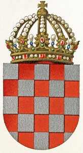クロアチアの国章、1898年頃