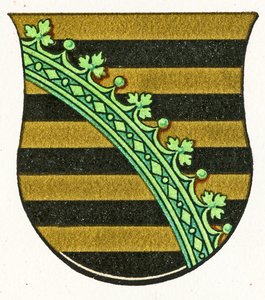 ザクセンの国章、1898年頃 作： German School