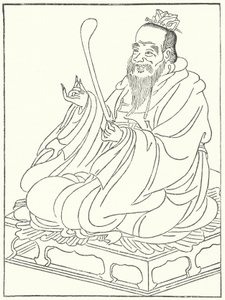古代中国の哲学者、孔子（紀元前551～479年）（彫刻