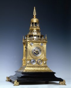 16世紀末にアウグスブルクで製造されたコンソールクロック。