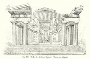 古代ギリシャのドーリス式神殿の建設（彫刻