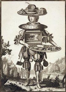 ペストリークック、パブのコスチューム。ジェラール・ヴァルク（16512-1726）c.1690 作： German School