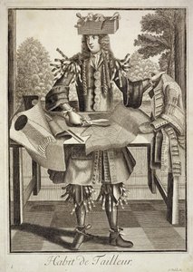 テーラー、パブのコスチューム。ジェラール・ヴァルク（16512-1726）c.1690 作： German School