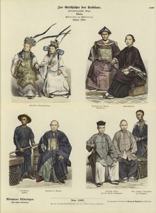 東インド諸島の中国人の衣装、1880年