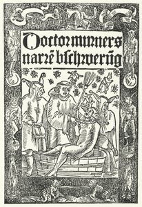 トーマス・ムルナーの作品「Die Narrenbeschworung」の表紙（エングレービング 作： German School