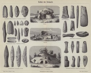 石器時代の文化（彫刻 作： German School