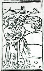 魔女は魔女に恋をする（木版画） 作： German School