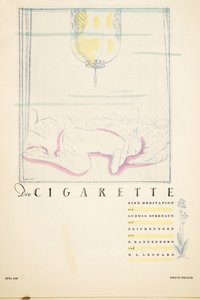 煙草の瞑想」（『スタイル』より）1922年（ポショワール・プリント