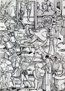 さまざまな犯罪、彫刻、ドイツの 1500 年にドイツで使用されるさまざまな形態の罰 作： German School