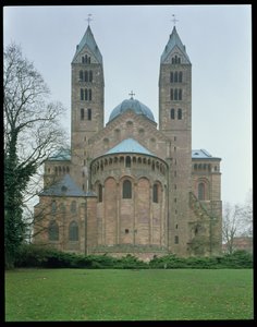 シュパイアー大聖堂の東端、1030年に開始 作： German School