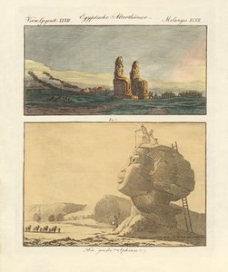 エジプトの古代遺跡（カラー図版 作： German School