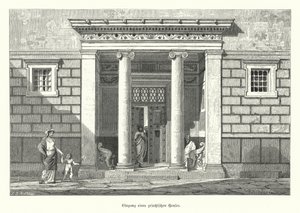 古代ギリシャの家の入り口（彫刻 作： German School