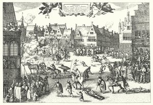 ロンドンでの火薬陰謀論者の処刑 作： German School