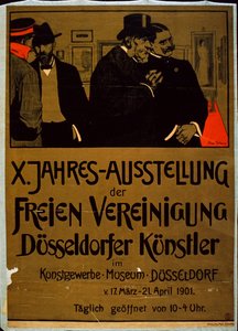 デュッセルドルフのクンストゲヴェルベ美術館でのデュッセルドルフアーティストの展覧会 作： German School