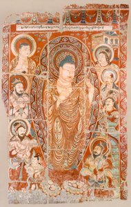 19世紀後半〜20世紀初頭にベルリンのケーニッヒリヘン美術館に展示されている洞窟寺院の絵画の複製 作： German School